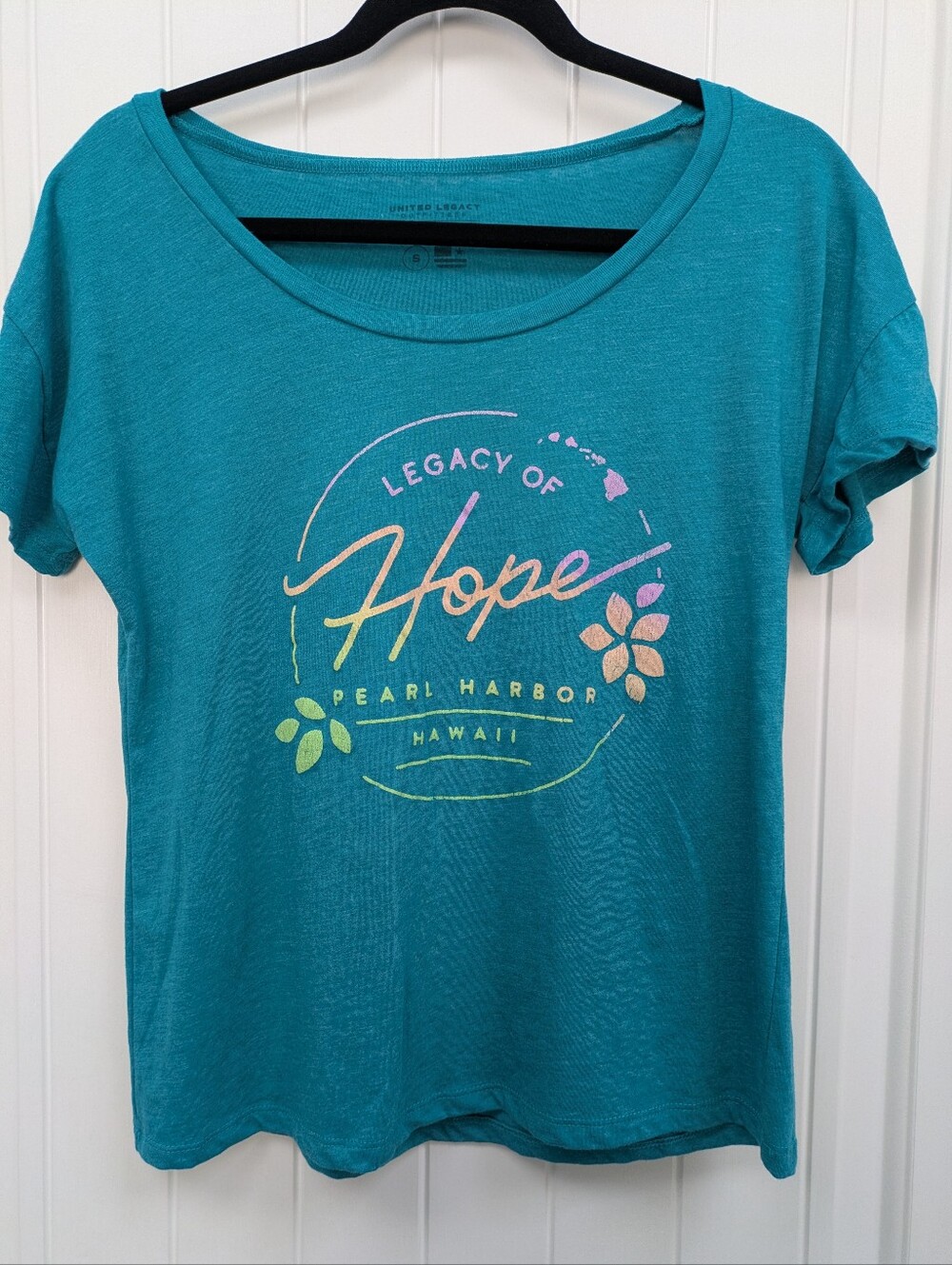 Legacy of Hope Pearl Harbor Teal Women's Graphic Tee